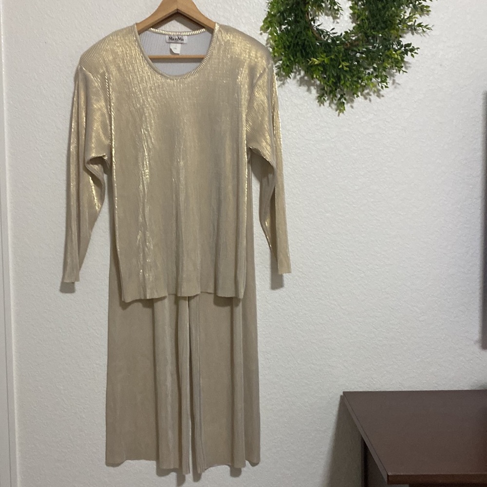 Maxima Vintage Gold Pantsuit